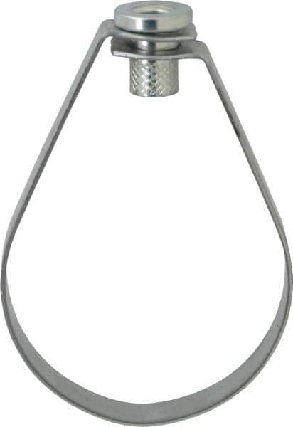 Empire - 3" Pipe, 1/2" Rod, Carbon Steel Emlok Swivel Ring Hanger - Pre-Galvanized, 600 Lb Capacity - Top Tool & Supply