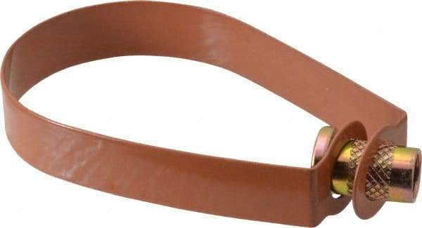 Empire - 2" Pipe, 3/8" Rod, Carbon Steel Emlok Swivel Ring Hanger - Copper Plated, 600 Lb Capacity - Top Tool & Supply