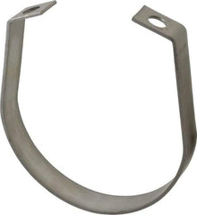 Empire - 4" Pipe, 1/2" Rod, Grade 304 Stainless Steel Adjustable Band Hanger - Top Tool & Supply