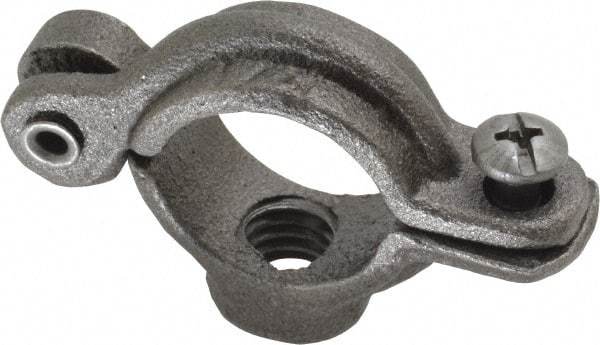 Empire - 1/2" Pipe, 3/8" Rod, Malleable Iron Split Ring Hanger - Black, 180 Lb Capacity - Top Tool & Supply