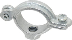 Empire - 3/4" Pipe, 3/8" Rod, Malleable Iron Split Ring Hanger - Electro Galvanized, 180 Lb Capacity - Top Tool & Supply