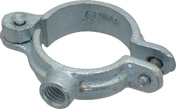 Empire - 1" Pipe, 3/8" Rod, Malleable Iron Split Ring Hanger - Electro Galvanized, 180 Lb Capacity - Top Tool & Supply