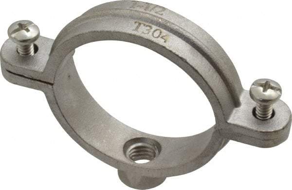 Empire - 1-1/2" Pipe, 3/8" Rod, Grade 304 Stainless Steel Split Ring Hanger - Top Tool & Supply