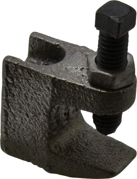 Empire - 3/4" Max Flange Thickness, 3/8" Rod Top Beam Clamp - 350 Lb Capacity, Ductile Iron - Top Tool & Supply