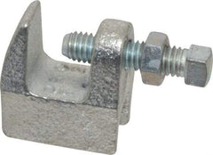 Empire - 3/4" Max Flange Thickness, 3/8" Rod Top Beam Clamp - 350 Lb Capacity, Ductile Iron - Top Tool & Supply