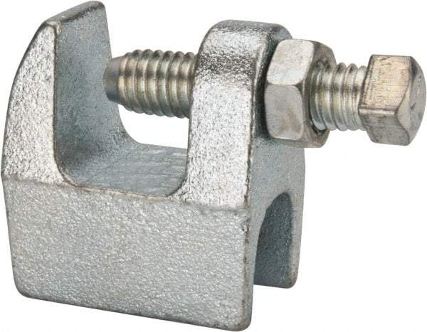 Empire - 3/4" Max Flange Thickness, 1/2" Rod Top Beam Clamp - 470 Lb Capacity, Ductile Iron - Top Tool & Supply