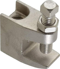 Empire - 3/4" Max Flange Thickness, 1/2" Rod Top Beam Clamp - 470 Lb Capacity, 304 Stainless Steel - Top Tool & Supply