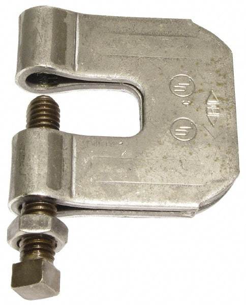 Empire - 3/4" Max Flange Thickness, 3/4" Rod C-Clamp with Locknut - 630 Lb Capacity, Carbon Steel - Top Tool & Supply