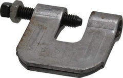 Empire - 3/4" Max Flange Thickness, 1/2" Rod C-Clamp with Locknut - 500 Lb Capacity, Carbon Steel - Top Tool & Supply