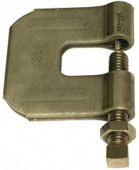 Empire - 3/4" Max Flange Thickness, 3/4" Rod C-Clamp with Locknut - 630 Lb Capacity, 304 Stainless Steel - Top Tool & Supply