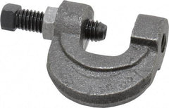 Empire - 3/4" Max Flange Thickness, 3/8" Rod C-Clamp with Locknut - 400 Lb Capacity, Ductile Iron - Top Tool & Supply