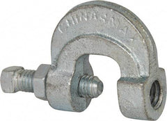 Empire - 3/4" Max Flange Thickness, 1/2" Rod C-Clamp with Locknut - 500 Lb Capacity, Ductile Iron - Top Tool & Supply