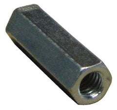 Empire - 3/4-10 Thread, 2-1/4" OAL Steel Standard Coupling Nut - Zinc-Plated Finish - Top Tool & Supply