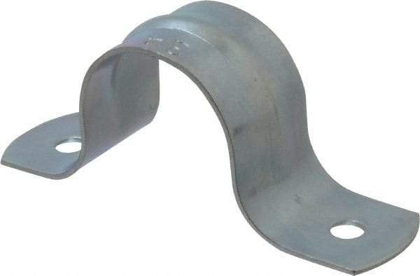 Empire - 3/4 Pipe, Carbon Steel, Galvanized Pipe, Conduit or Tube Strap - 2 Mounting Holes - Top Tool & Supply