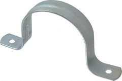 Empire - 3 Pipe, Carbon Steel, Galvanized Pipe, Conduit or Tube Strap - 2 Mounting Holes - Top Tool & Supply