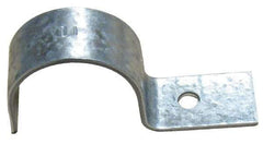 Empire - 3/4" Pipe, Carbon Steel, Electro Galvanized" Pipe or Conduit Strap - 1 Mounting Hole - Top Tool & Supply