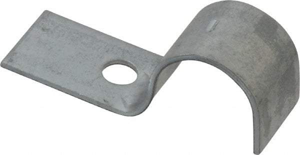 Empire - 1/2" Pipe, Carbon Steel, Electro Galvanized" Pipe or Conduit Strap - 1 Mounting Hole - Top Tool & Supply