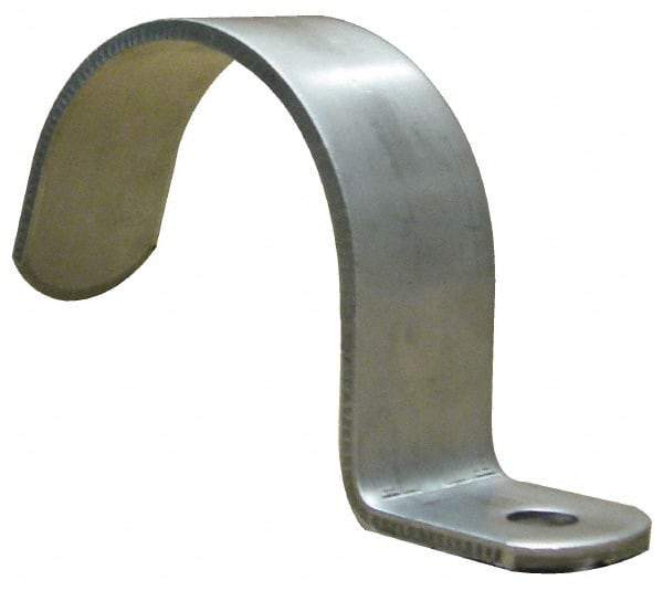 Empire - 1-1/4" Pipe, Grade 304 Stainless Steel," Pipe or Conduit Strap - 1 Mounting Hole - Top Tool & Supply