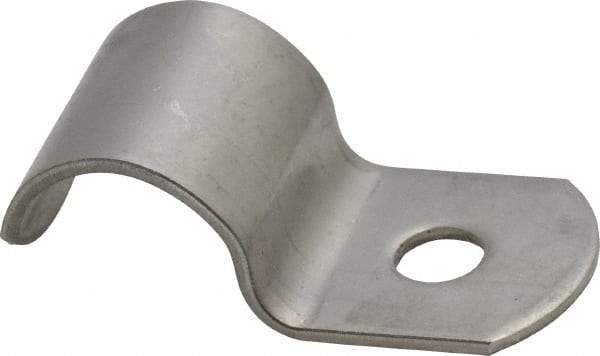 Empire - 3/8" Pipe, Grade 304 Stainless Steel," Pipe or Conduit Strap - 1 Mounting Hole - Top Tool & Supply