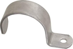 Empire - 2" Pipe, Grade 304 Stainless Steel," Pipe or Conduit Strap - 1 Mounting Hole - Top Tool & Supply