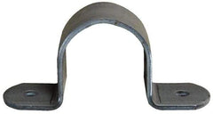 Empire - 1-1/2 Pipe, Carbon Steel, Pipe or Tube Strap - 2 Mounting Holes - Top Tool & Supply