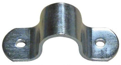 Empire - 1-1/4 Pipe, Carbon Steel, Electro Galvanized Pipe or Tube Strap - 2 Mounting Holes - Top Tool & Supply