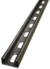 Empire - 10' Long x 1-5/8" Wide x 13/16" High, 14 Gauge, Stainless Steel, Punched Framing Channel & Strut - Top Tool & Supply