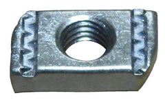 Empire - 5/8" Rod, Electro Galvanized Carbon Steel Strut Nut - Used for Attaching Hanger Rod or Other Accessories to Strut - Top Tool & Supply