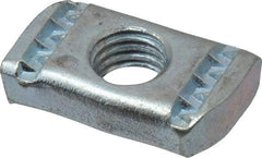 Empire - 1/2" Rod, Electro Galvanized Carbon Steel Strut Nut - Used for Attaching Hanger Rod or Other Accessories to Strut - Top Tool & Supply