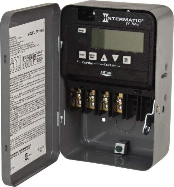 Intermatic - 24 hr Indoor Digital Electronic Timer Switch - 14 On/Off, 120/208/240/277 VAC, 50/60 Hz, - Top Tool & Supply