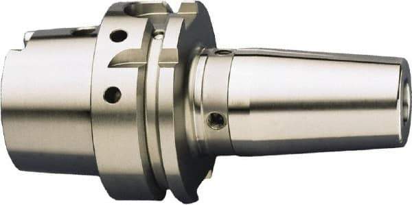 HAIMER - 10mm Hole Diam, HSK63A Taper Shank Shrink Fit Tool Holder & Adapter - 85mm Projection, 24mm Nose Diam, 42mm Clamping Depth, 25,000 RPM, Through Coolant - Exact Industrial Supply