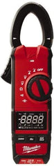 Milwaukee Tool - 2237-20, CAT III, Digital True RMS Clamp Meter with 1.3" Clamp On Jaws - 600 VAC/VDC, 600 AC/DC Amps, Measures Voltage, Capacitance, Continuity, Current, Resistance - Top Tool & Supply