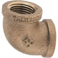 Merit Brass - Class 125, 1/2" Internal Pipe, Brass 90° Street Elbow - FNPT x FNPT - Top Tool & Supply