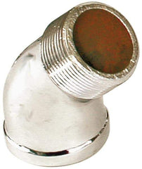 Merit Brass - Class 125, 3/4" Internal Pipe, Red Brass & Chrome 45° Street Elbow - FNPT x MNPT - Top Tool & Supply