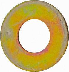 Value Collection - 1-3/8" Screw, Grade 8 Alloy Steel USS Flat Washer - 1.493" ID x 2.78" OD, 0.213" Thick, Zinc Yellow Dichromate Finish - Top Tool & Supply