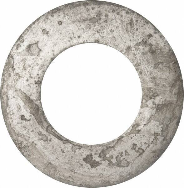 Value Collection - 2-1/2" Screw, Grade 2 Steel USS Flat Washer - 2.615" ID x 5.045" OD, 0.28" Thick, Galvanized Finish - Top Tool & Supply