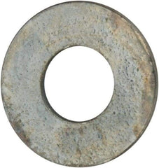 Value Collection - #3 Screw, Grade 2 Steel SAE Flat Washer - 7/64" ID x 1/4" OD, 0.035" Thick, Zinc-Plated Finish - Top Tool & Supply