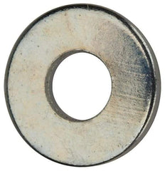 Value Collection - #4 Screw, Grade 2 Steel SAE Flat Washer - 1/8" ID x 5/16" OD, 0.04" Thick, Zinc-Plated Finish - Top Tool & Supply