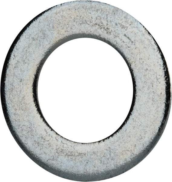 Value Collection - 3/4" Screw, Grade 2 Steel SAE Flat Washer - 13/16" ID x 1-1/2" OD, 0.16" Thick, Zinc-Plated Finish - Top Tool & Supply