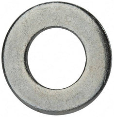 Value Collection - 7/8" Screw, Grade 2 Steel SAE Flat Washer - 15/16" ID x 1-3/4" OD, 0.16" Thick, Zinc-Plated Finish - Top Tool & Supply