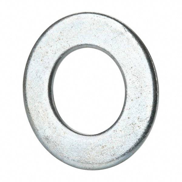 Value Collection - 1-3/8" Screw, Grade 2 Steel SAE Flat Washer - 1-7/16" ID x 2-3/4" OD, 0.213" Thick, Zinc-Plated Finish - Top Tool & Supply