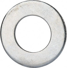 Value Collection - 1-1/2" Screw, Grade 2 Steel SAE Flat Washer - 1-9/16" ID x 3" OD, 0.16" Thick, Zinc-Plated Finish - Top Tool & Supply