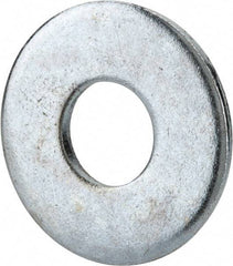 Value Collection - 5/8" Screw, Grade 2 Steel USS Flat Washer - 0.681" ID x 1.78" OD, 0.16" Thick, Zinc-Plated Finish - Top Tool & Supply