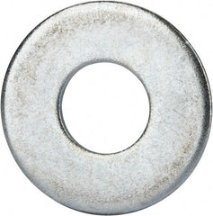 Value Collection - 7/8" Screw, Grade 2 Steel USS Flat Washer - 0.931" ID x 2.28" OD, 0.192" Thick, Zinc-Plated Finish - Top Tool & Supply