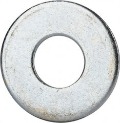 Value Collection - 1" Screw, Grade 2 Steel USS Flat Washer - 1.055" ID x 2.53" OD, 0.192" Thick, Zinc-Plated Finish - Top Tool & Supply