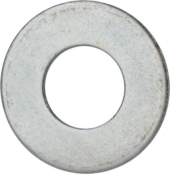 Value Collection - 1-3/4" Screw, Grade 2 Steel USS Flat Washer - 1.865" ID x 4.045" OD, 0.213" Thick, Zinc-Plated Finish - Top Tool & Supply