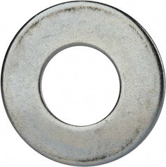 Value Collection - 2" Screw, Grade 2 Steel USS Flat Washer - 2.115" ID x 4.545" OD, 0.213" Thick, Zinc-Plated Finish - Top Tool & Supply