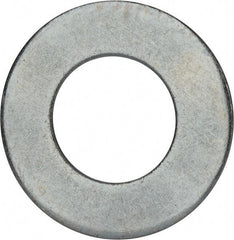 Value Collection - 2-1/2" Screw, Grade 2 Steel USS Flat Washer - 2.615" ID x 5.045" OD, 0.28" Thick, Zinc-Plated Finish - Top Tool & Supply