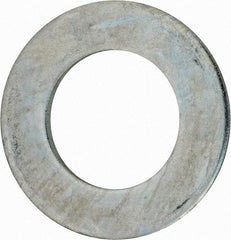 Value Collection - 3" Screw, Grade 2 Steel USS Flat Washer - 3.115" ID x 5.565" OD, 0.327" Thick, Zinc-Plated Finish - Top Tool & Supply