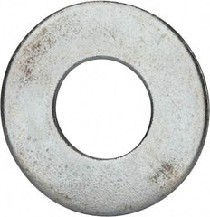 Value Collection - 1-1/2" Screw, Grade 2 Steel USS Flat Washer - 1.615" ID x 3.545" OD, 0.213" Thick, Zinc-Plated Finish - Top Tool & Supply